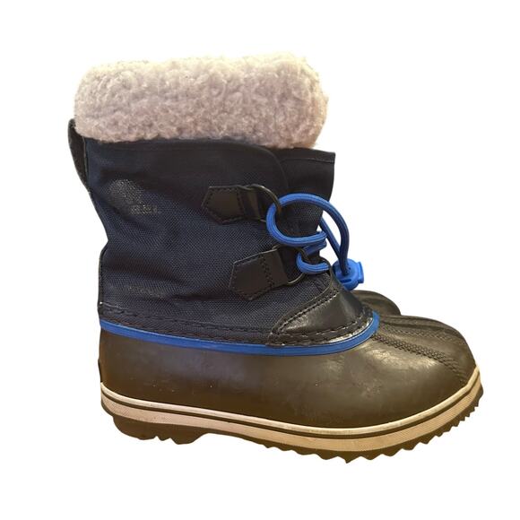 SOREL Yoot Pac Snow Boots sz 13 Navy Blue Winter Boots Waterproof Insulated - Picture 1 of 8